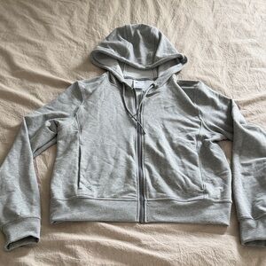 Women’s Nike Heather Gray Full-Zip Hooded Sweatshirt